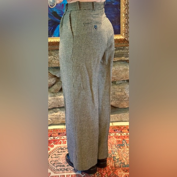 Dries Van Noten Houndstooth Wool Pants - Picture 2 of 8